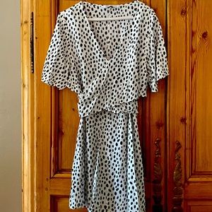 Zara Polka Dot Wrap Dress